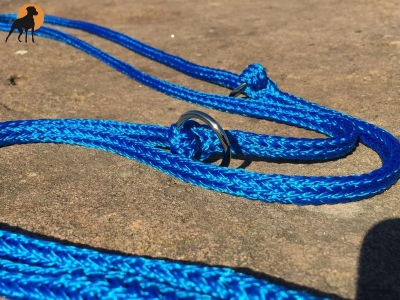 G1 Tauwerk Doppelführleine 3-fach verstellbar, 9mm x 230cm, Blau
