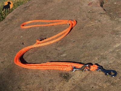 G1 Tauwerk Doppelführleine 3-fach verstellbar, 9mm x 230cm, Lachs