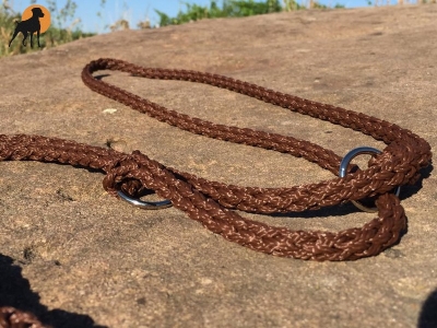 G1 Tauwerk Doppelführleine 3-fach verstellbar, 9mm x 230cm, Mocca