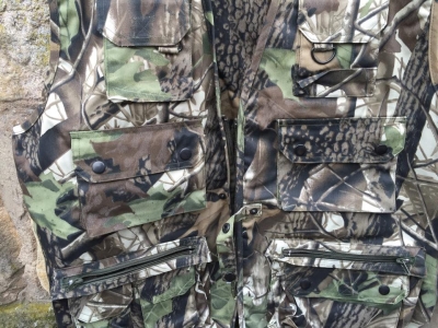 Hundeführerweste mit Rückentasche, Camouflage Hunting
