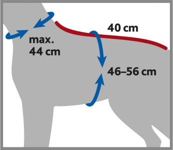 Trixie Bademantel Gr.S, Bauch 46-56cm, Hals 44cm