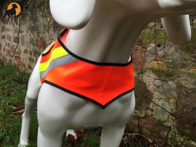 ZanTex Hundewarnweste mit Rückenöffnung, Gr. 0, Signalorange