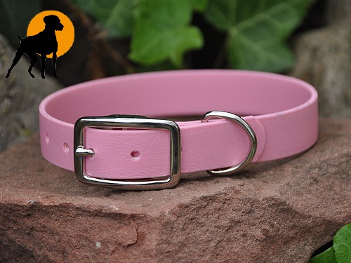 Biothane BETA Halsband 32cm x 19mm, Rosa - Hundewelt-Pfalz