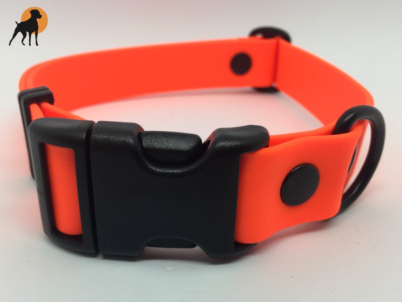 Angel For Pets BioThane Halsband Verschluss 25mm – Verstellbar, Mehrfarbig, Mit D-Ringen