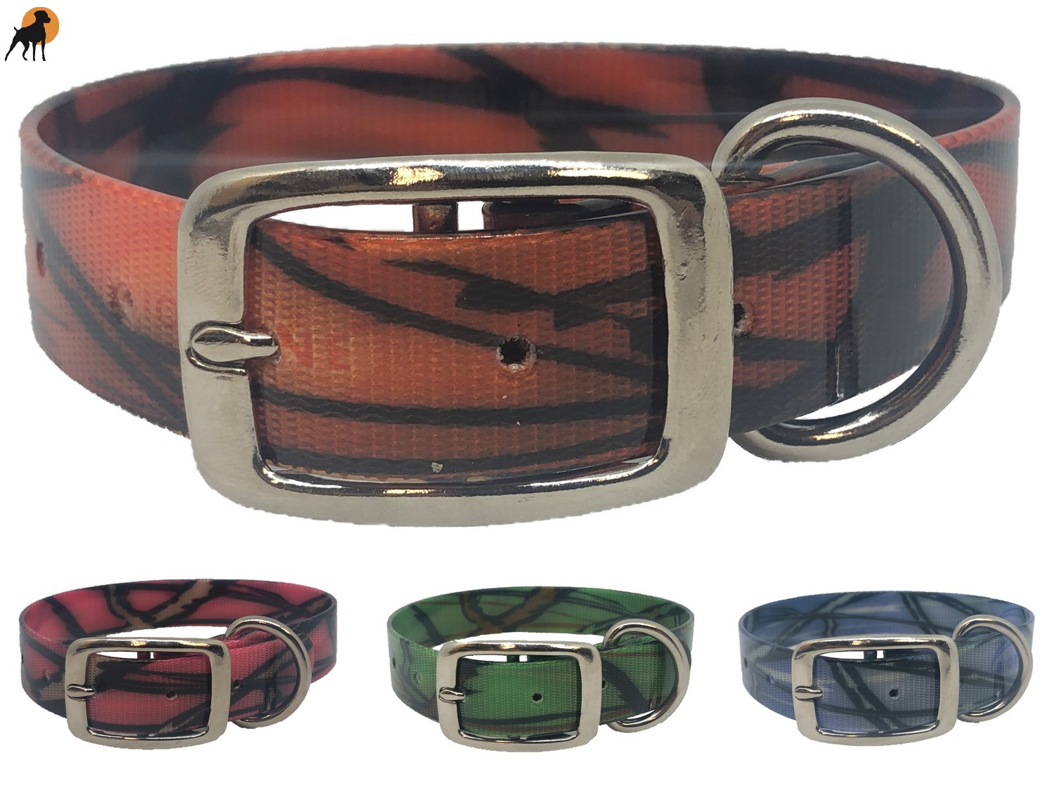 Biothane Camouflage Halsband Classic, mit Dornschnalle, Breite: 25mm -  Hundewelt-Pfalz