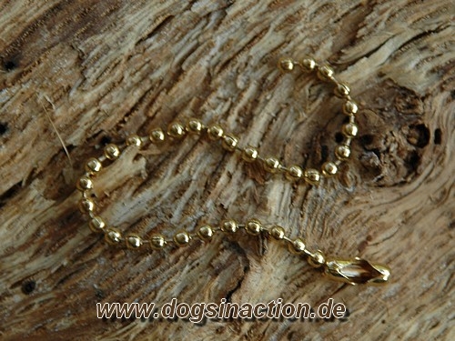 Kugelkette, vergoldet, 11cm