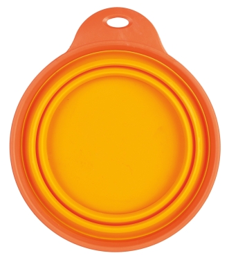 Silikon Reisefaltnapf mit PVC Rand, 1 l / ø 18cm