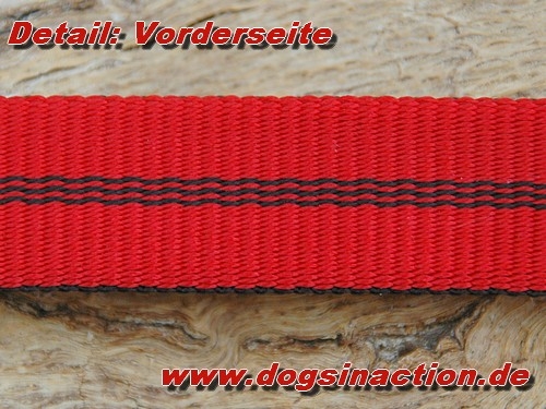 Feltmann Vario-Schlauchbandleine 20mm, Rot