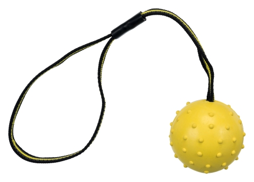 Sporting Ball am gummierten Gurt, Naturgummi 6cm/35cm
