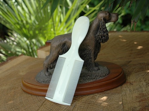Floh- und Läusekamm, beidseitig ,mit Handgriff