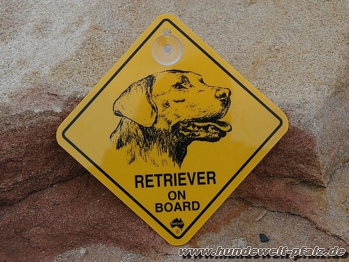 Roadsign Hundeschild Retriever