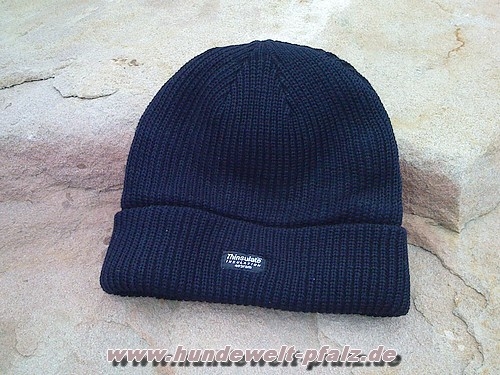 Rollstrickmütze Thinsulate Schwarz