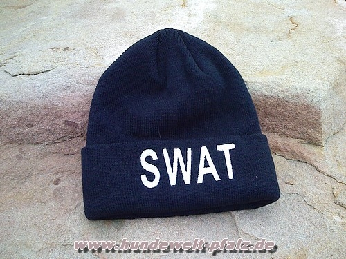 Rollstrickmütze Thinsulate Schwarz SWAT