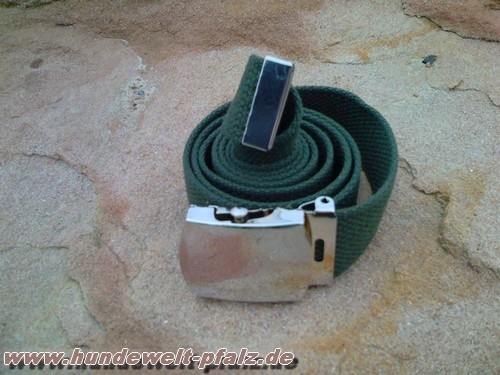 Miltec US Hosengürtel 30mm aus Baumwolle Olivgrün