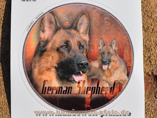 .Design-Aufkleber Dt. Schäferhund, 10cm