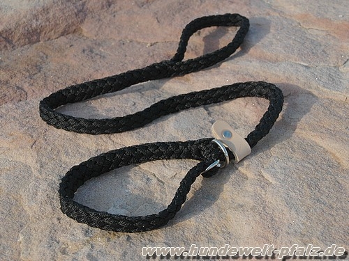 Tauwerk Agility & Retrieverleine G2 Classic 150cm, rund geflochten, Schwarz