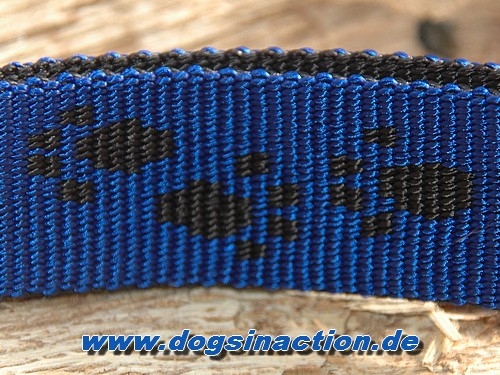 Halsband Dogstyle Pro 15mm, Blau/Schwarz
