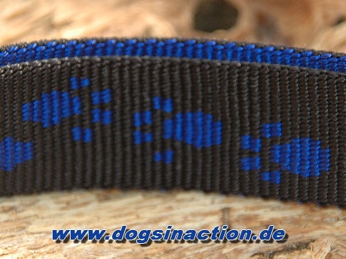 Halsband Dogstyle Pro 15mm, Schwarz/Blau