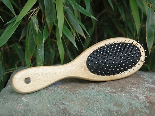 Holz-Hundebürste 23x6,5cm, oval, beidseitig