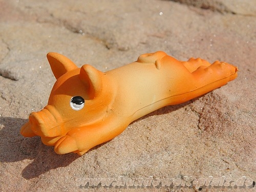 Latex Spanferkel, 13,5cm, mit Queeker
