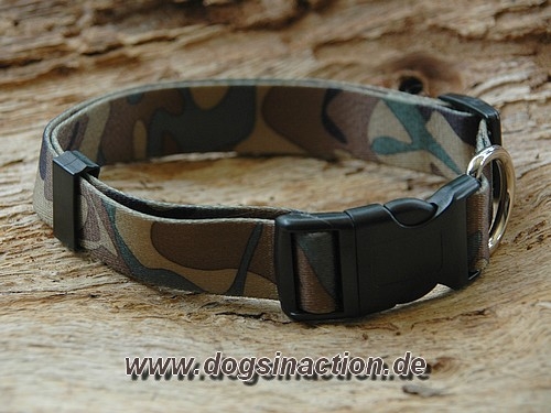 Halsband Camouflage Woodland 13mm