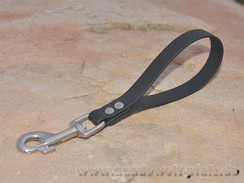 Biothane Beta Kurzführer 13mm x 25cm m. HS, Karabiner verchromt