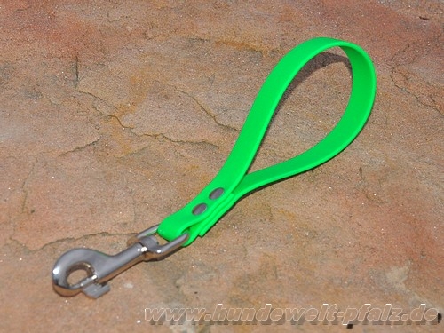 Biothane Beta Kurzführer 13mm x 25cm m. HS, Karabiner verchromt