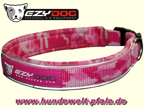 Ezydog Halsband, Größe S, Camou Pink