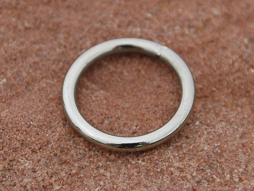 Ring geschweißt,  16 x 2,5 mm, verchromt