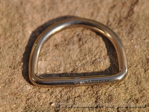 D-Ring geschweißt,  16x12x2,6mm, vernickelt