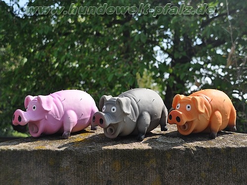 Borstenschwein 21cm mit Original-Tierstimme, Latex