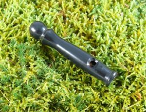 Kombi-Pfeife aus Kunststoff m. 1 Mundstück, schwarz