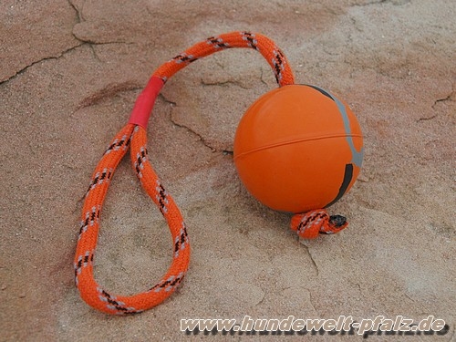 Trainings-Spielball am Seil, ø 6cm / 30cm, Orange