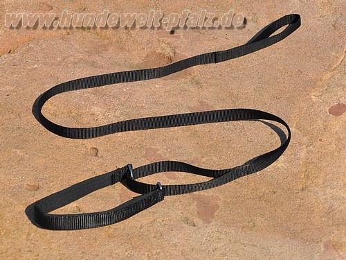 Agility-Sportleine Gr.2, Halsteil 40cm, gepolstert, schwarz