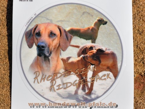 .Design-Aufkleber Rhodesian Ridgeback, 10cm