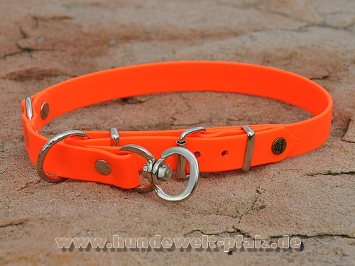 Akah Biothane Beta HB 45cm, m.Zugentlastung, Signalorange