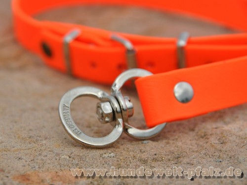 Akah Biothane Beta HB 45cm, m.Zugentlastung, Signalorange