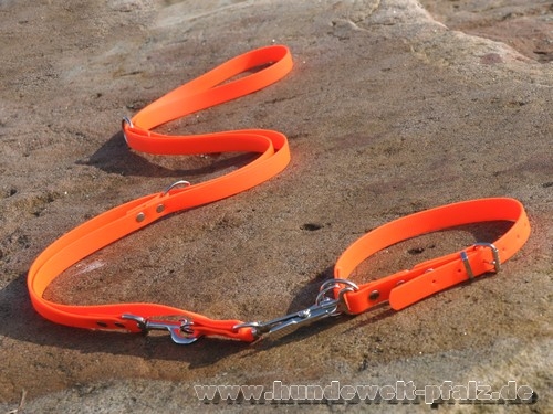 HWP Biothane Grip Befreiungsleine Typ 2, 3-fach verstellbar, 19mm x 230cm