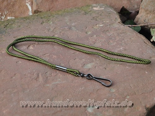 Nylon Pfeifenband Military 4mm, mit drehbarem Haken, oliv