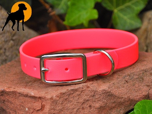 Biothane BETA Halsband 27cm x 19mm, Pink
