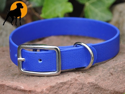 Biothane BETA Halsband DSS, 27cm x 19mm, Blau