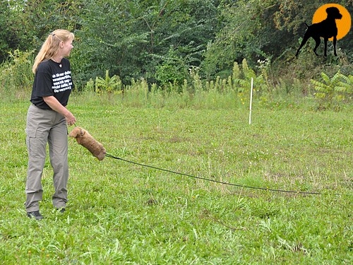 Running Rabbit Dummy mit Kaninchenfell