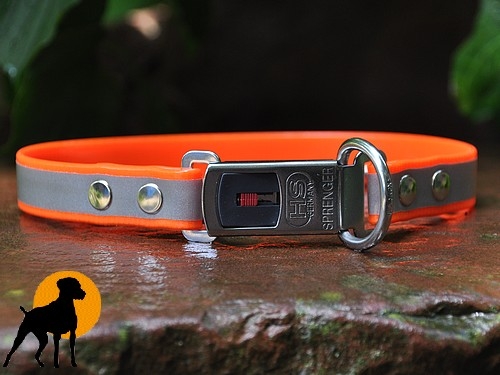 Biothane Reflect ClicLock Maß-Halsband, 19mm