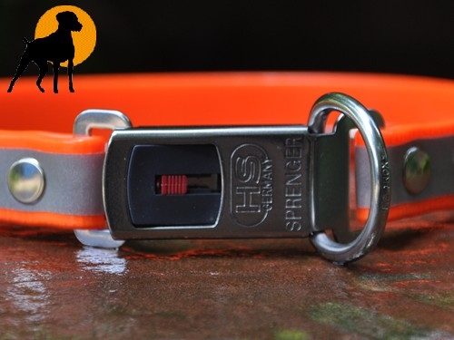 Biothane Reflect ClicLock Maß-Halsband, 19mm