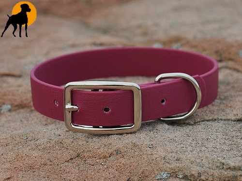 Biothane BETA Halsband 32cm x 19mm, Brombeer
