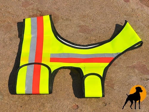 Hundewarnweste Classic mit Rückenöffnung, Gr. 1, Signalgelb