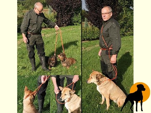 Retriever Umhängeleine aus Schlauchband