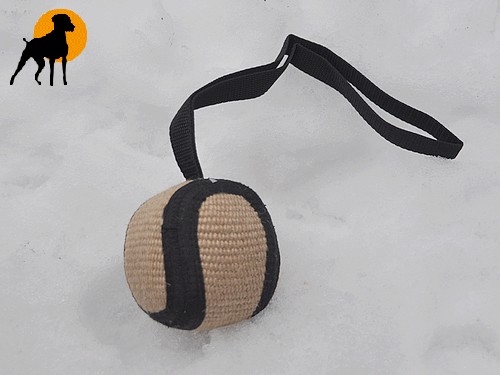 Juteball mit Handschlaufe ø 9cm x 30cm