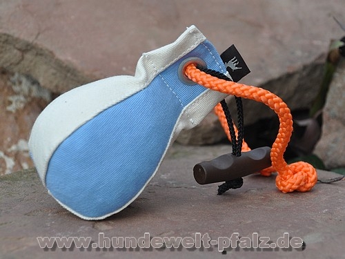 Mystique Dummy Ball Marker Ø ca. 7cm x 150g., Hellblau/Weiß