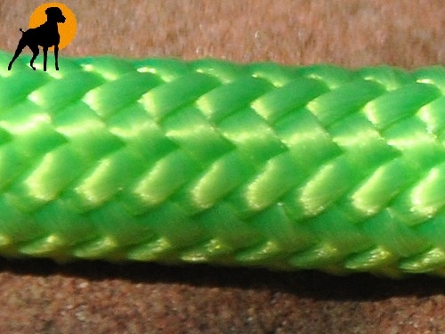 HWP Moxonleine mit Zugstop, Handmade, 6mm x 130cm, Apfelgrün